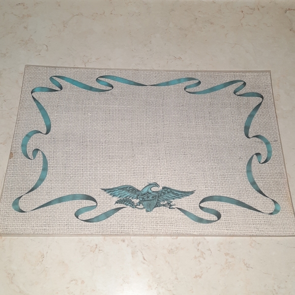 Vintage Placemat This Is Our Country Covered Bridge Bright Of America - Picture 4 of 6